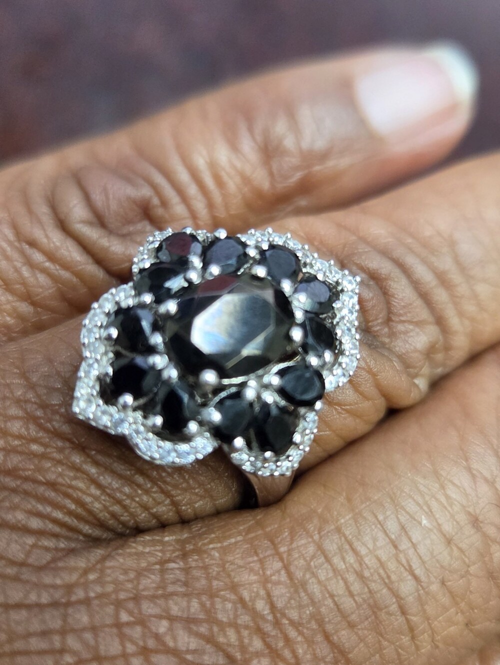 Black Spinel Ring